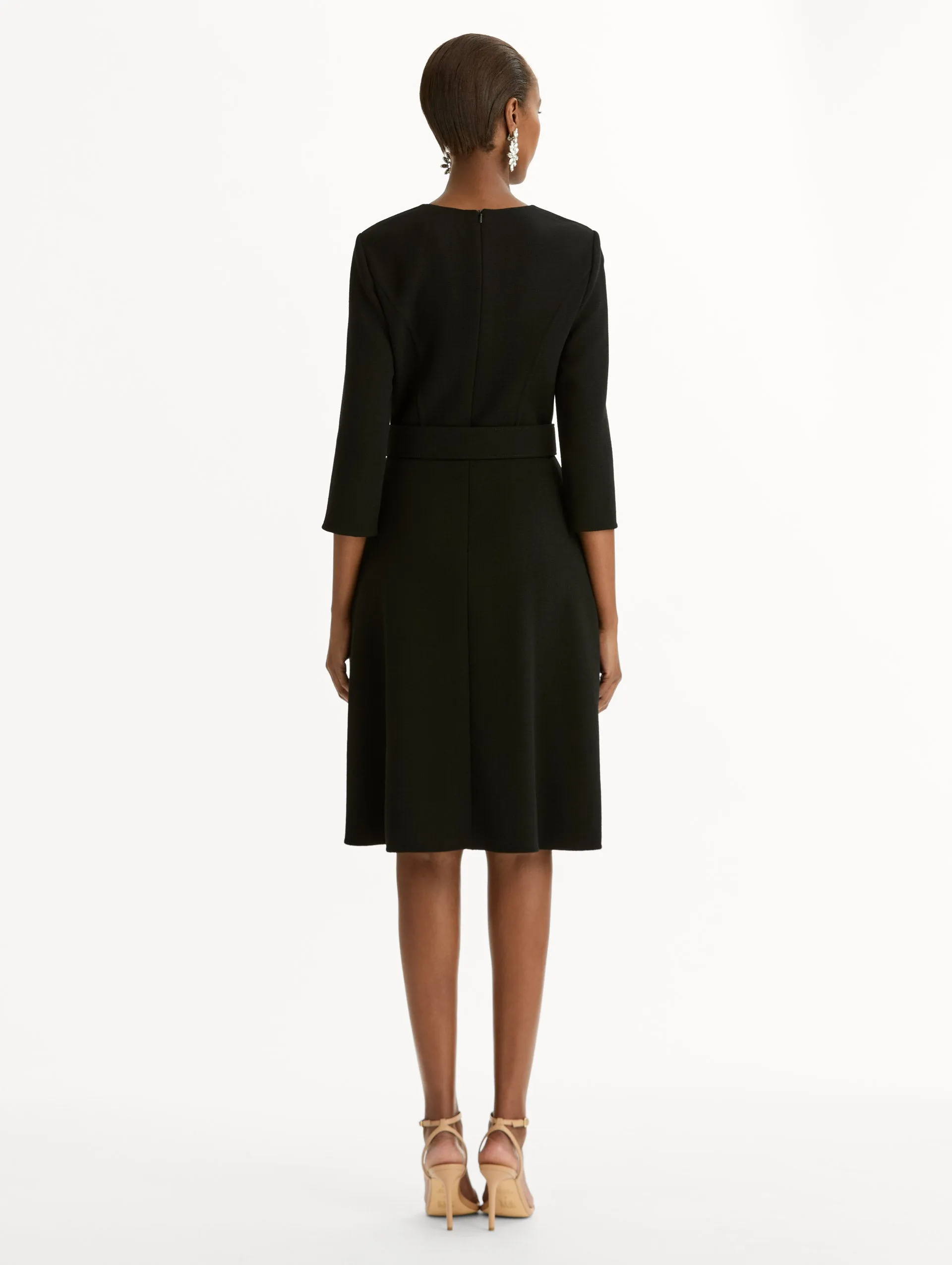 Split-Sleeve Wool-Blend Dress sold by Oscar de la Renta product image thumbnail 3