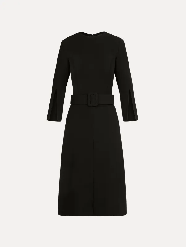 Split-Sleeve Wool-Blend Dress made by Oscar de la Renta