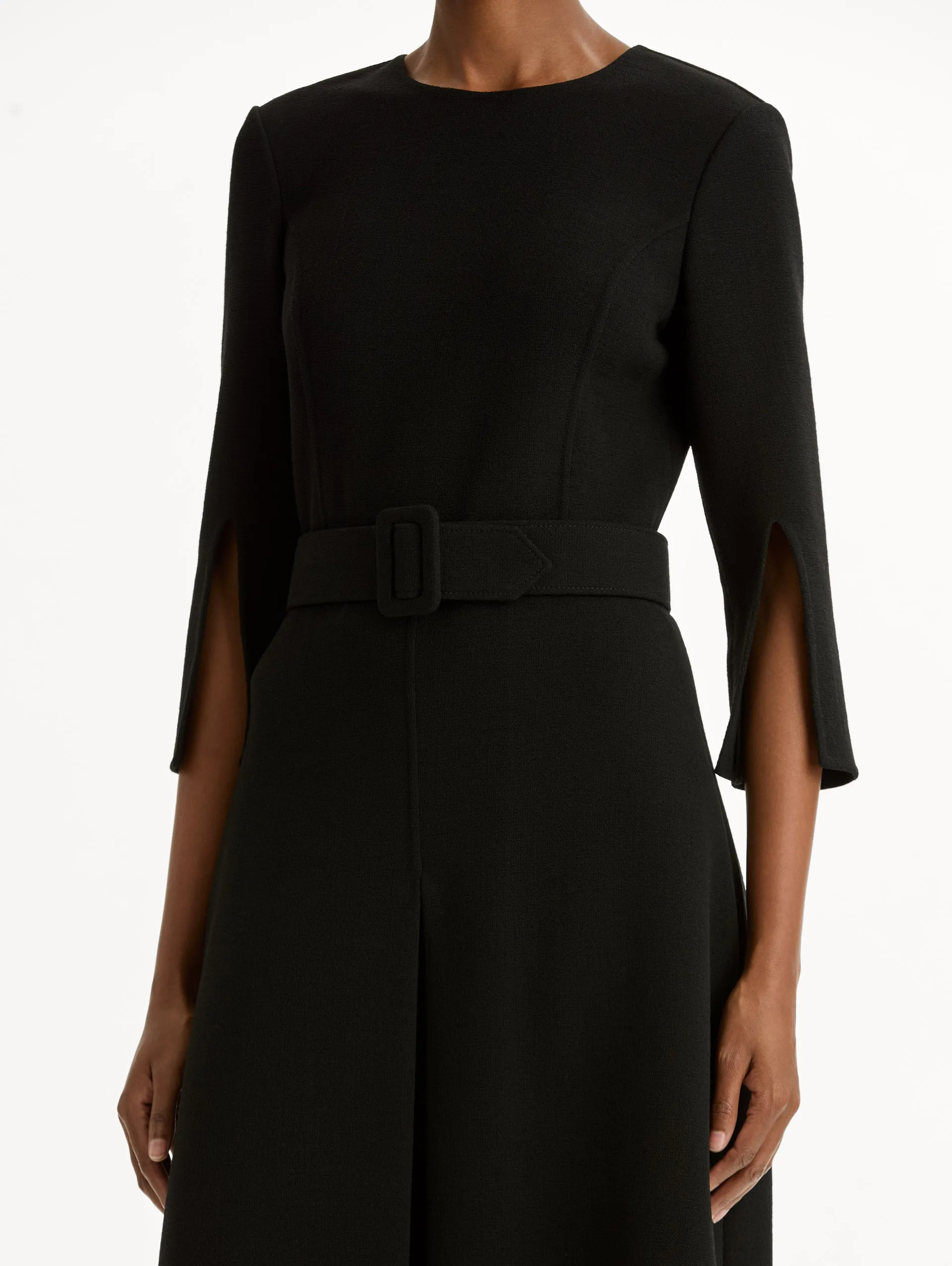 Split-Sleeve Wool-Blend Dress sold by Oscar de la Renta product image thumbnail 5