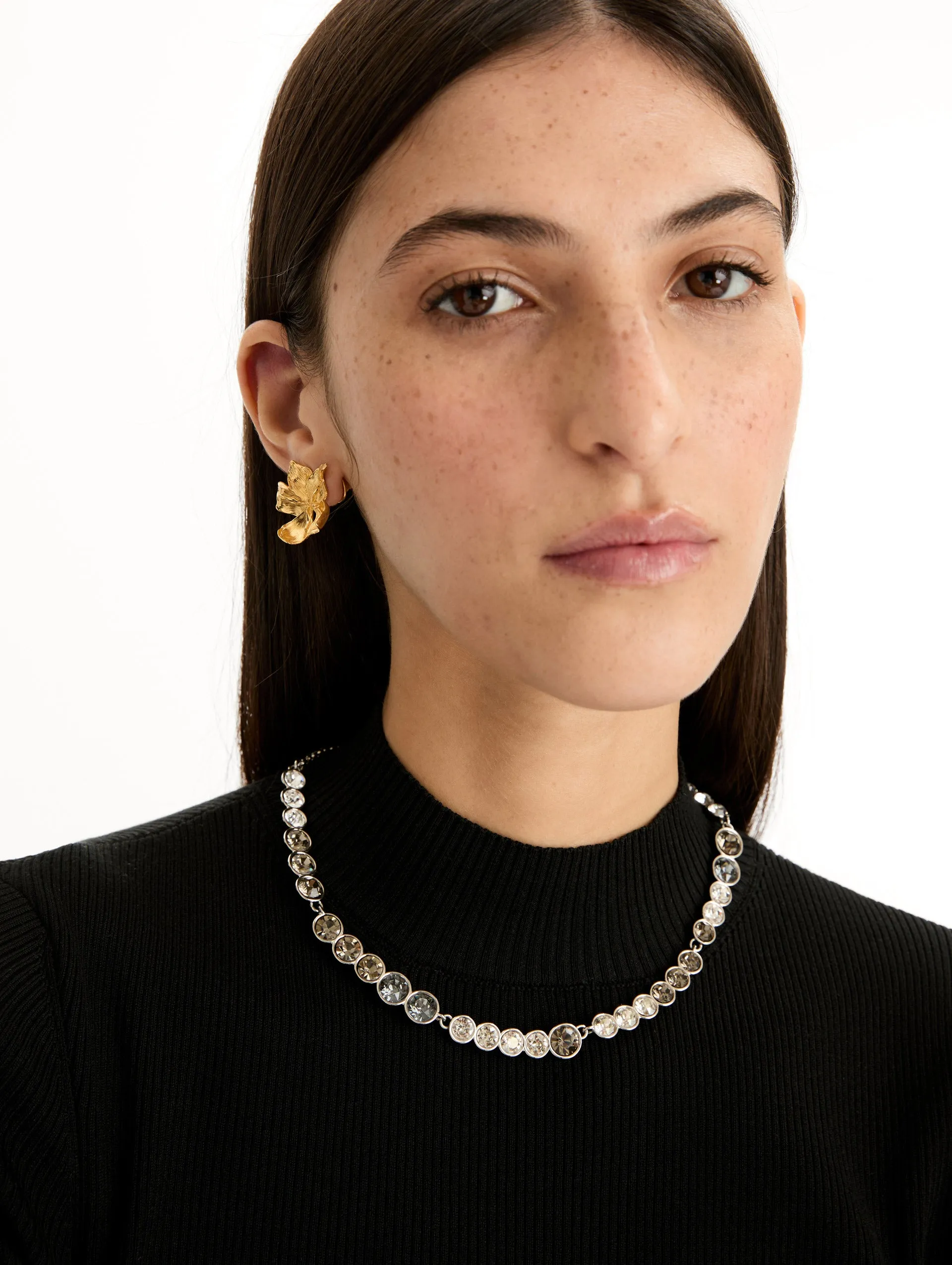 Gradient Rhinestone Strand Necklace sold by Oscar de la Renta product image thumbnail 2