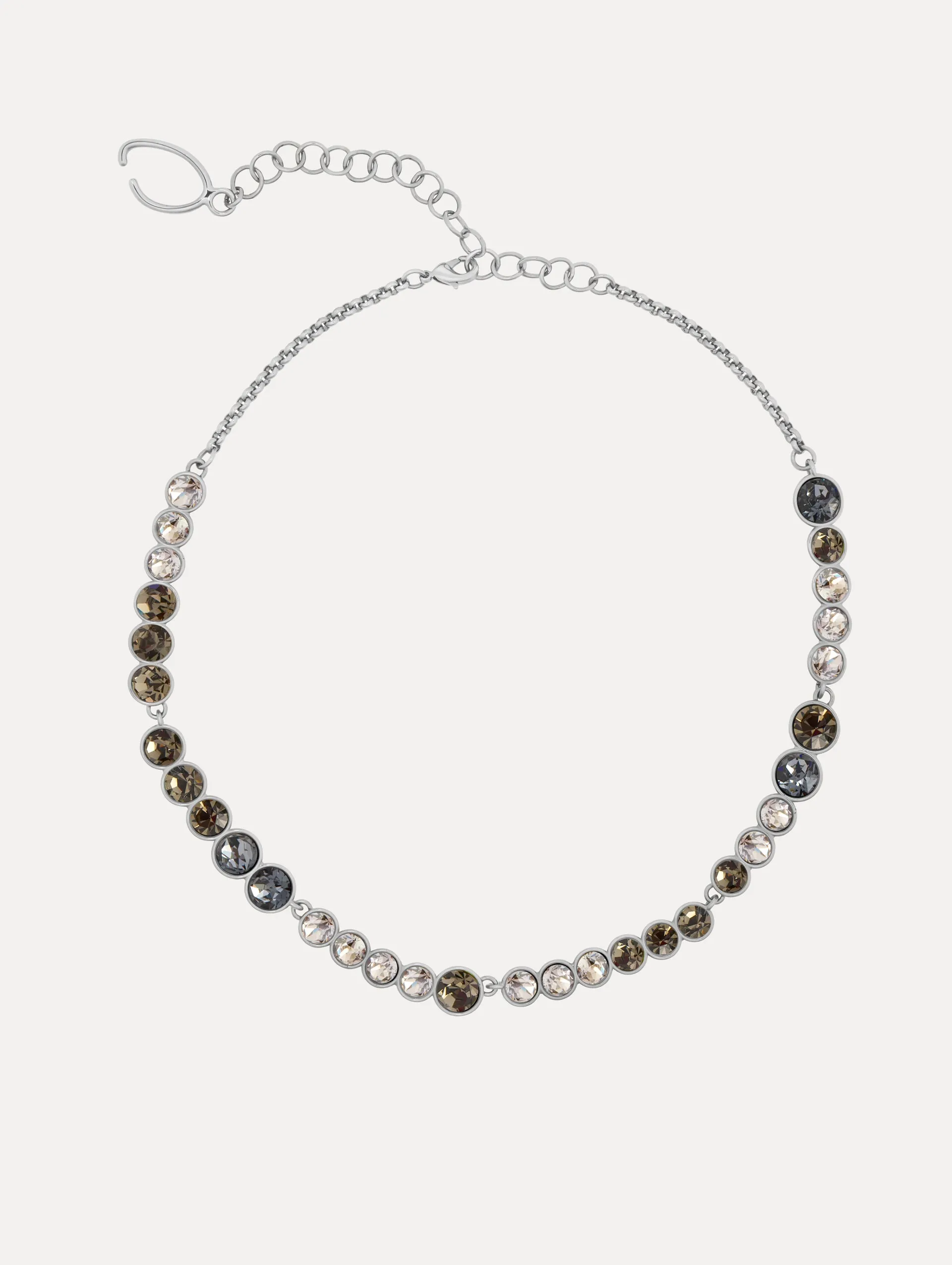 Gradient Rhinestone Strand Necklace sold by Oscar de la Renta