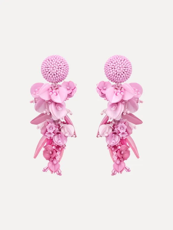 Cascading Petal Drop Clip-On Earrings sold by Oscar de la Renta