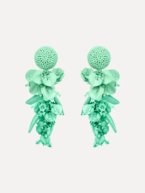 Cascading Petal Drop Clip-On Earrings sold by Oscar de la Renta