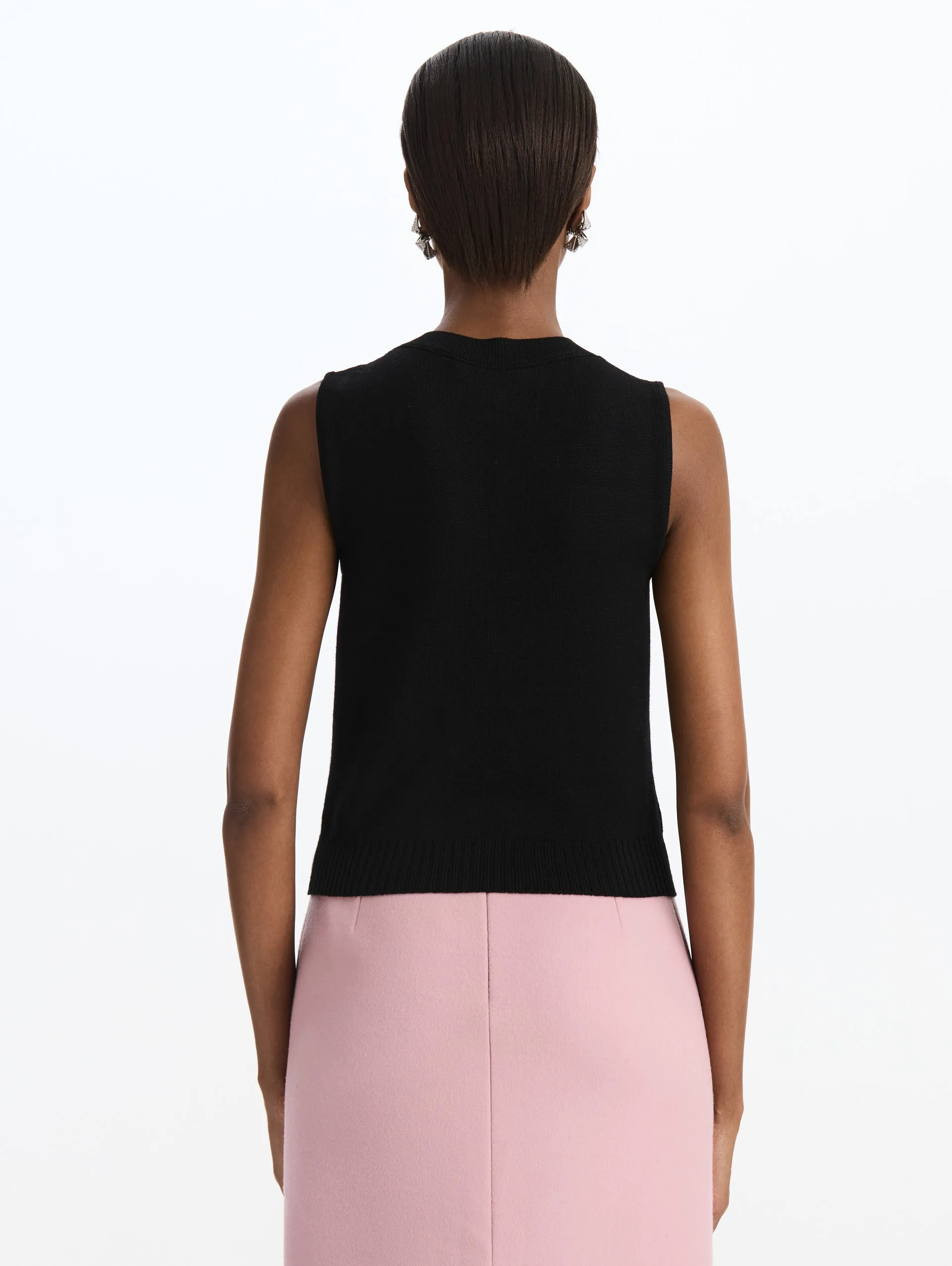 Cropped Wool Tank sold by Oscar de la Renta product image thumbnail 2