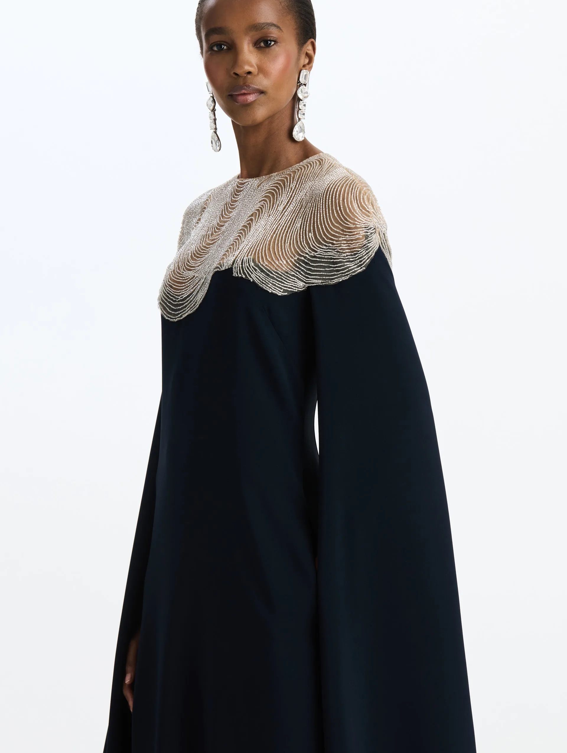 Beaded Wave Embroidered Caftan sold by Oscar de la Renta product image thumbnail 4