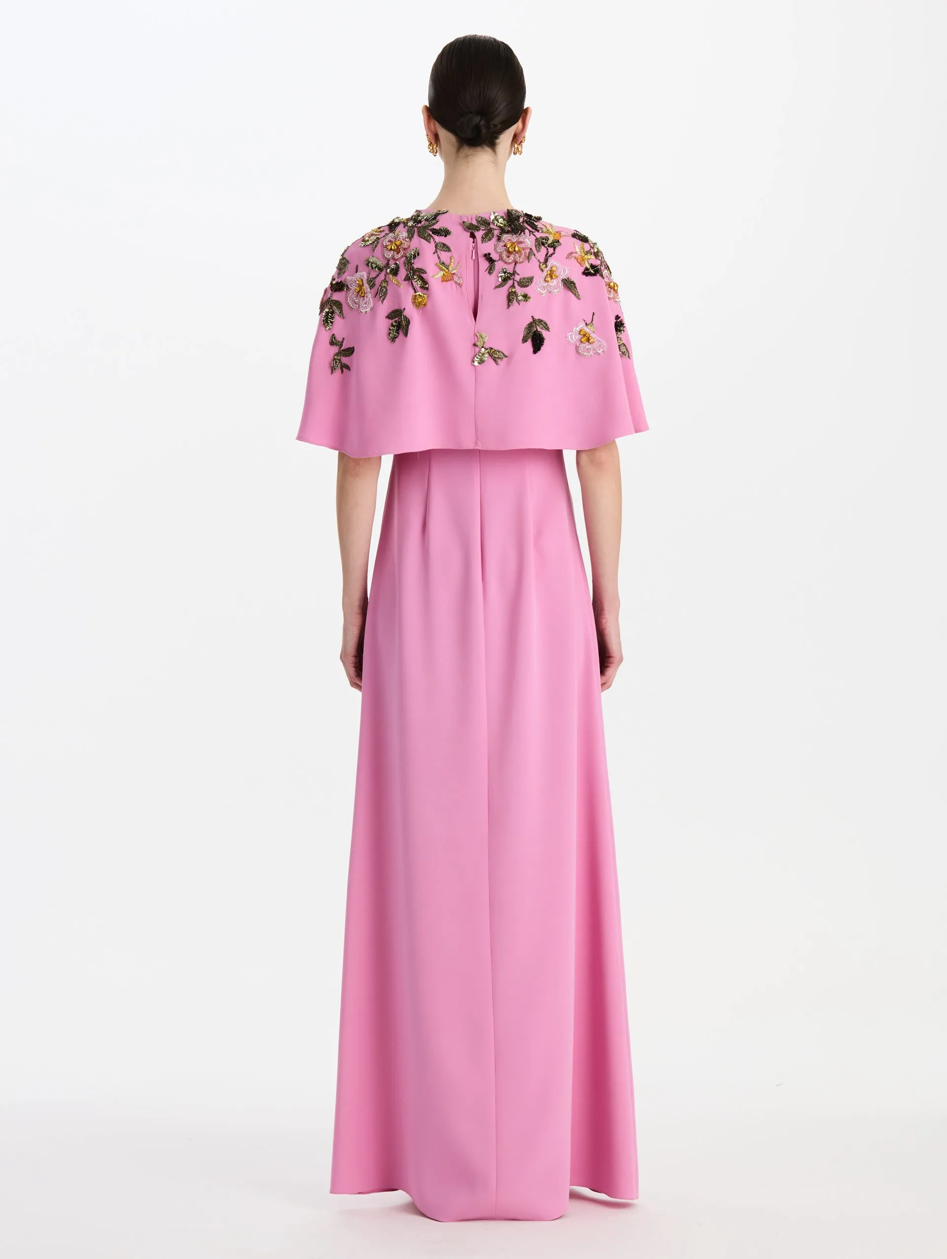Beaded Mixed Botanical Embroidered Caftan sold by Oscar de la Renta product image thumbnail 2