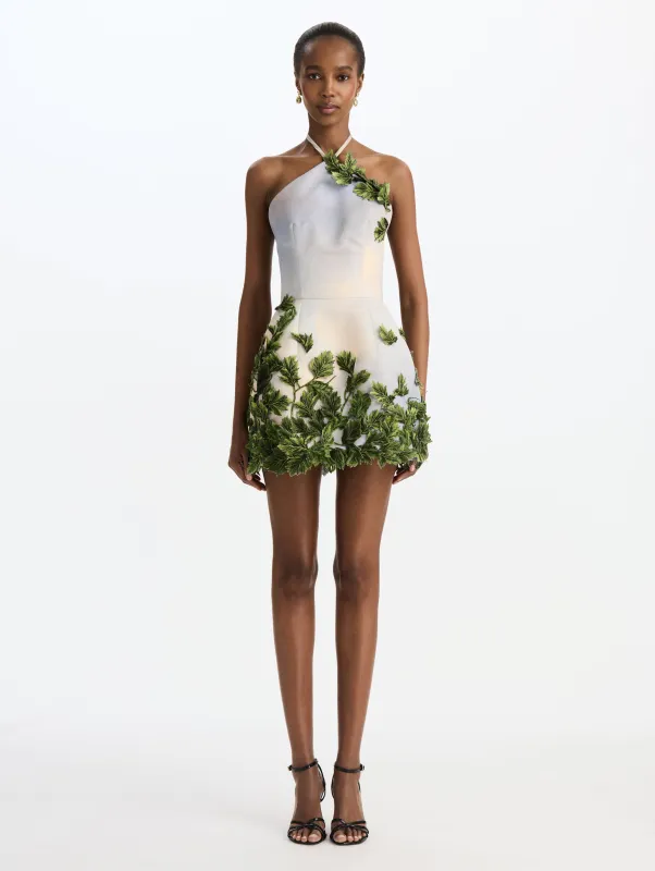 Maple Leaf Appliqué Cocktail Dress sold by Oscar de la Renta