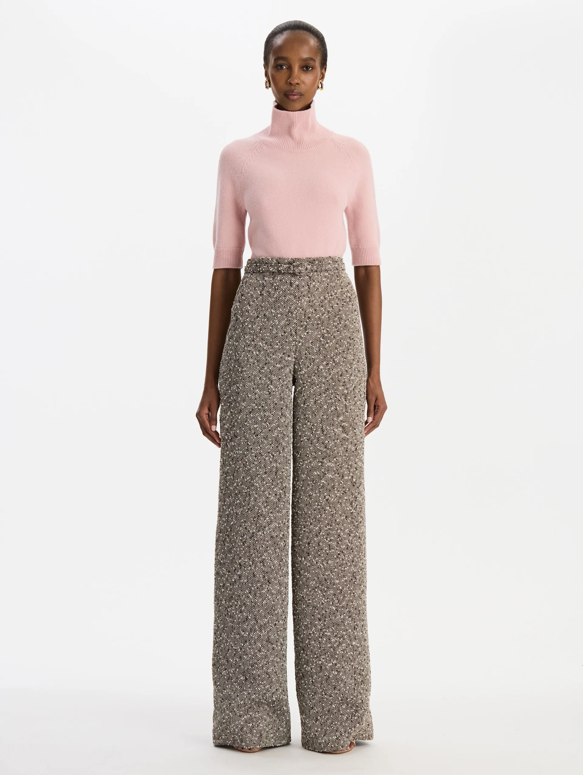 Slub Wool Tweed Pant sold by Oscar de la Renta
