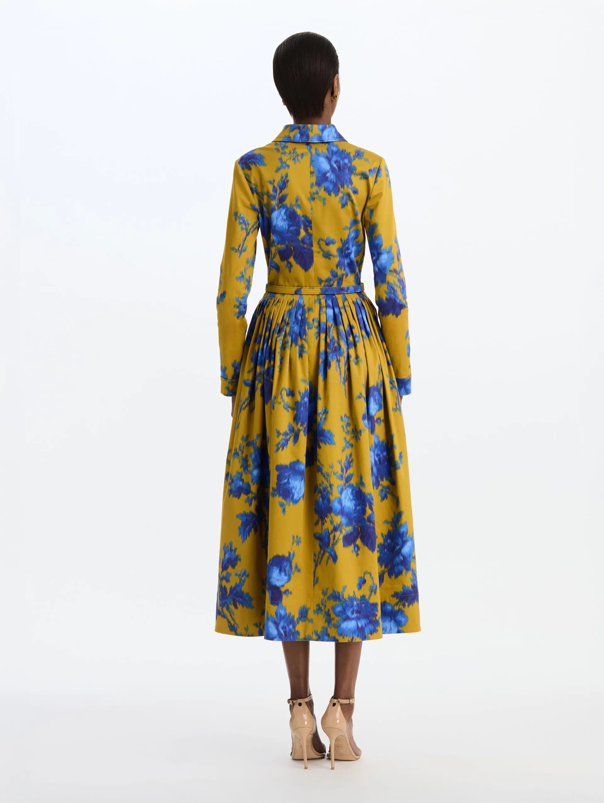 Cotton Twill Long-Sleeve Dress sold by Oscar de la Renta product image thumbnail 2