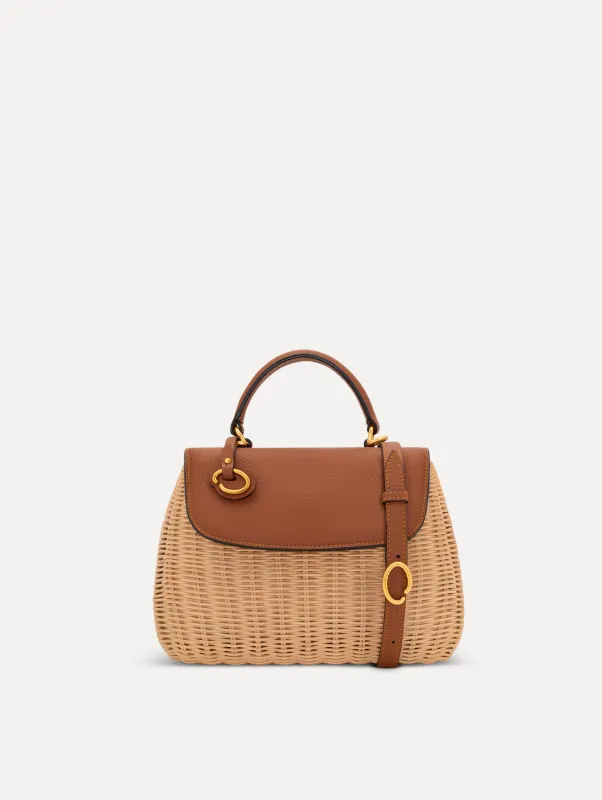 The Mini Poppy in Wicker sold by Oscar de la Renta