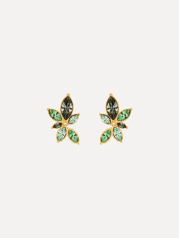 Navette Crystal Clip-On Earrings made by Oscar de la Renta