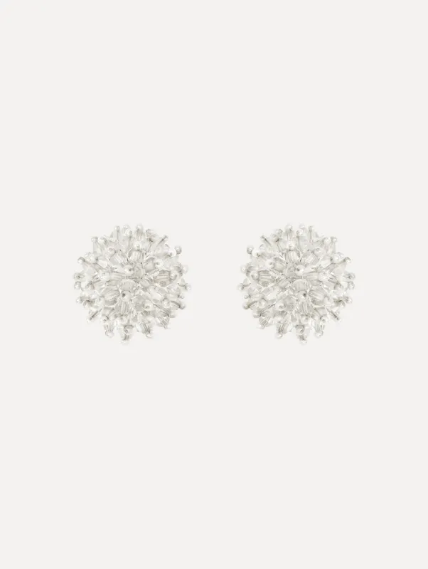 Beaded Cluster Earrings made by Oscar de la Renta