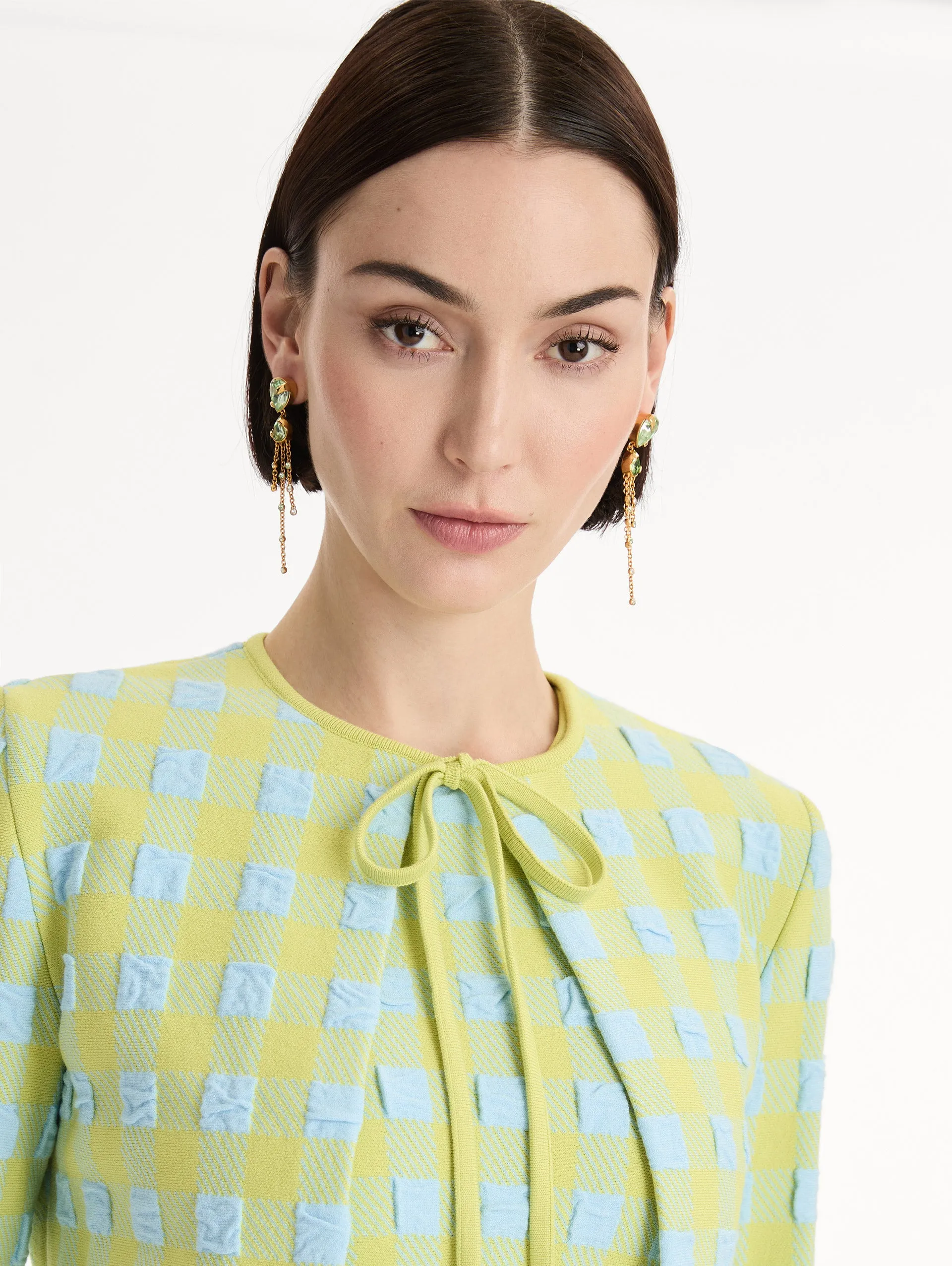 Pear-Cut Chandelier Earrings sold by Oscar de la Renta product image thumbnail 2