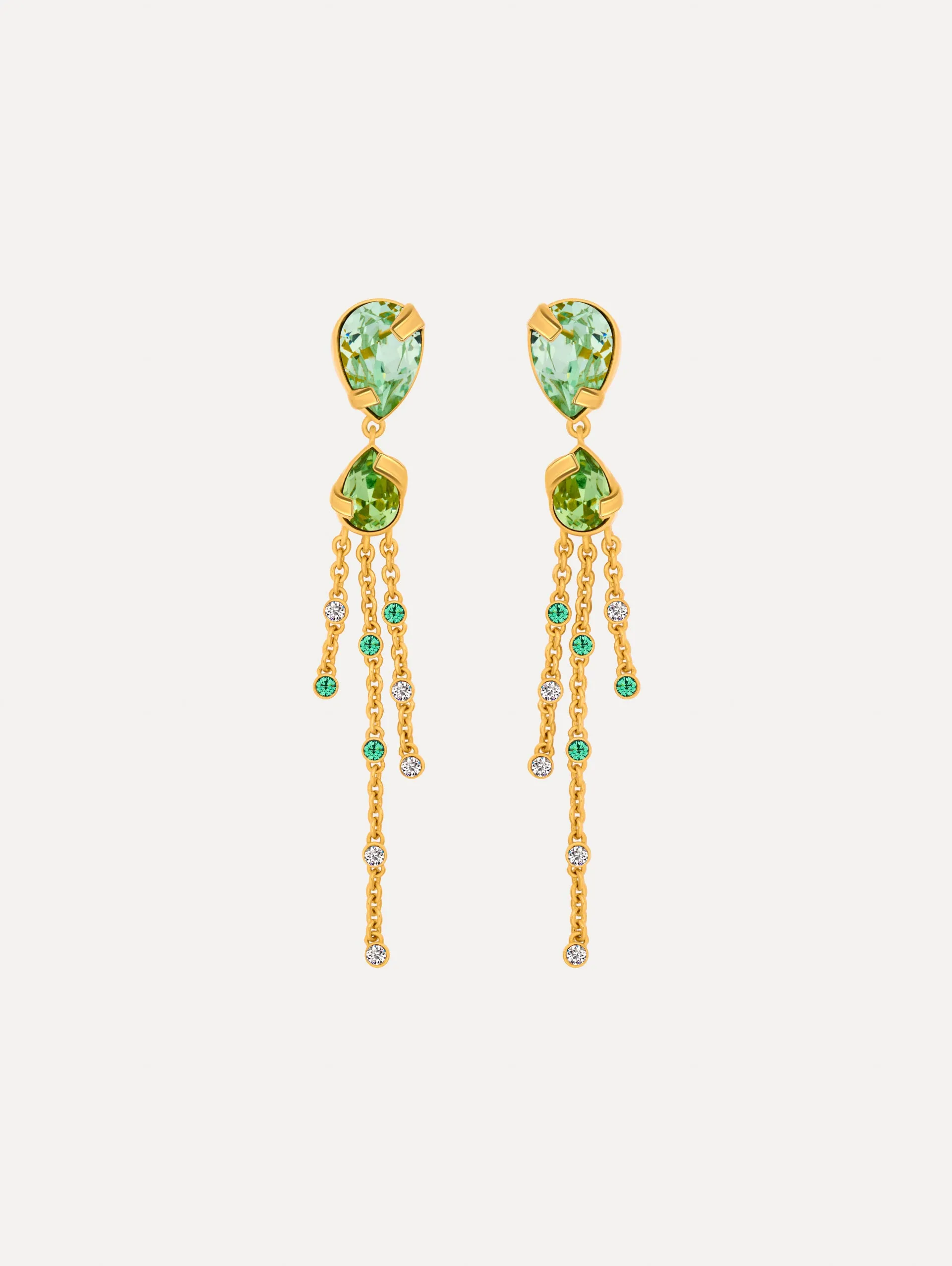 Pear-Cut Chandelier Earrings sold by Oscar de la Renta