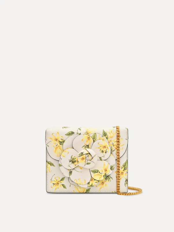 Ylang Ylang Printed Mini TRO Bag made by Oscar de la Renta