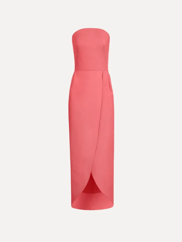 Strapless Faille Gown made by Oscar de la Renta