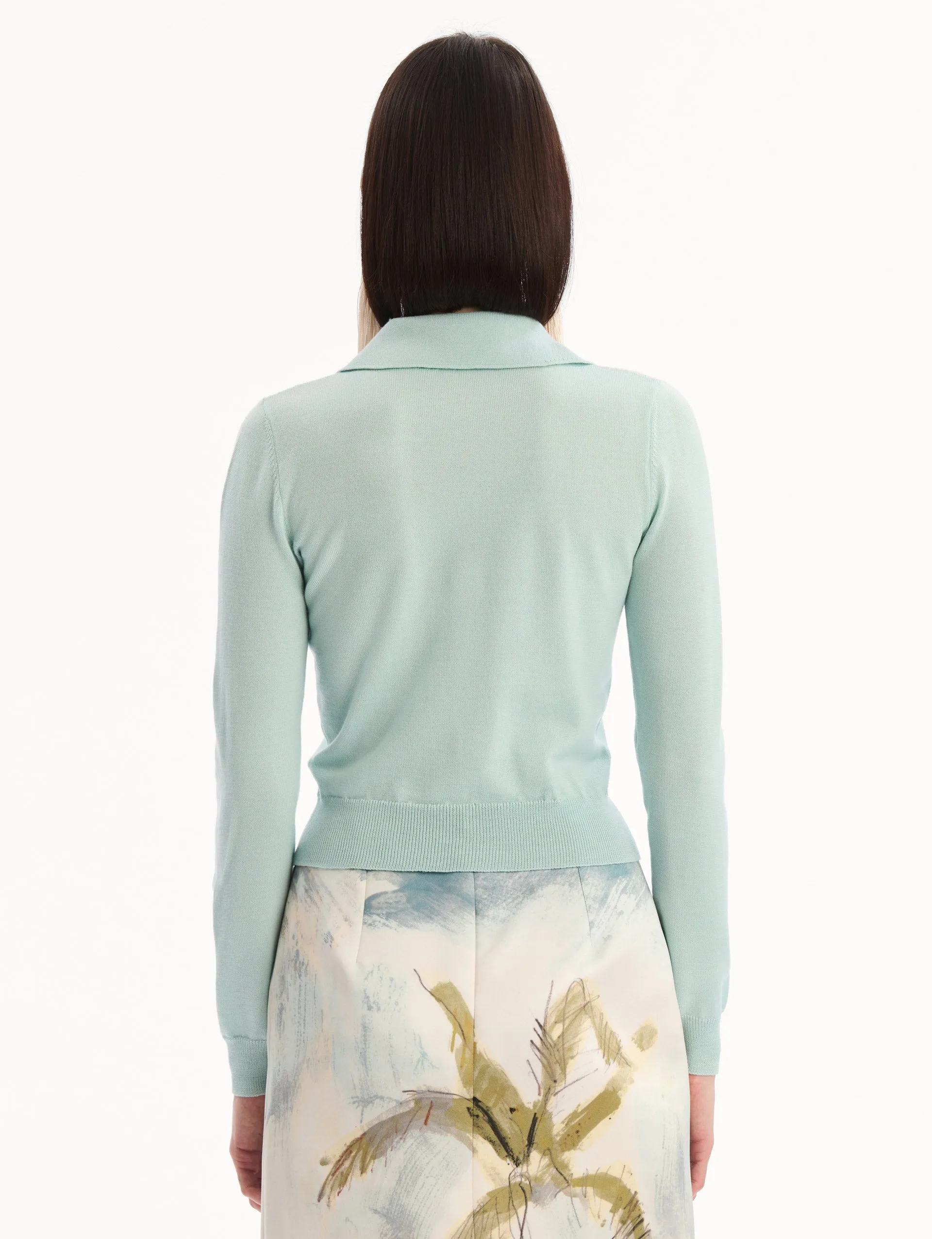 Wool Polo Pullover sold by Oscar de la Renta product image thumbnail 4