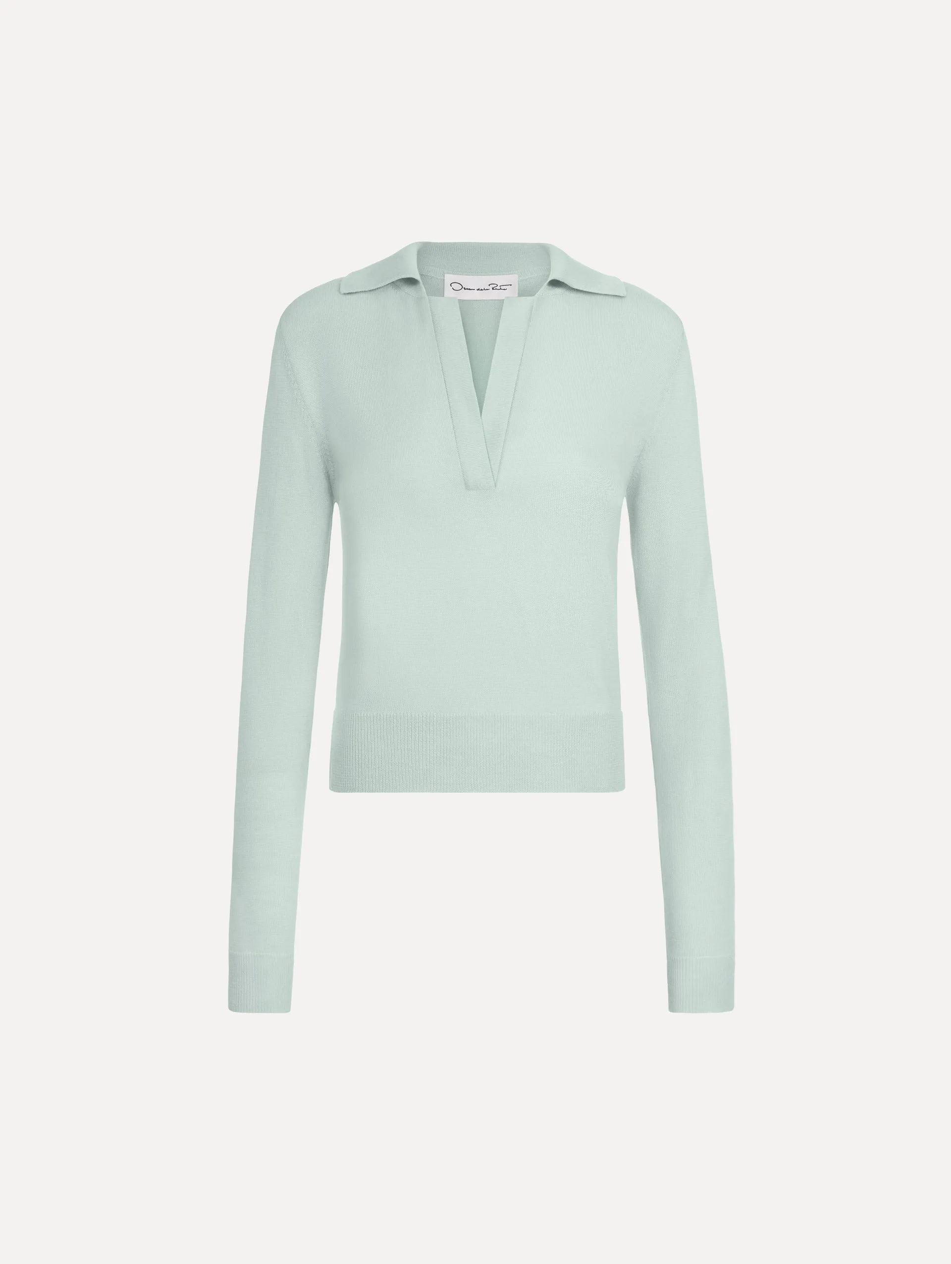 Wool Polo Pullover sold by Oscar de la Renta