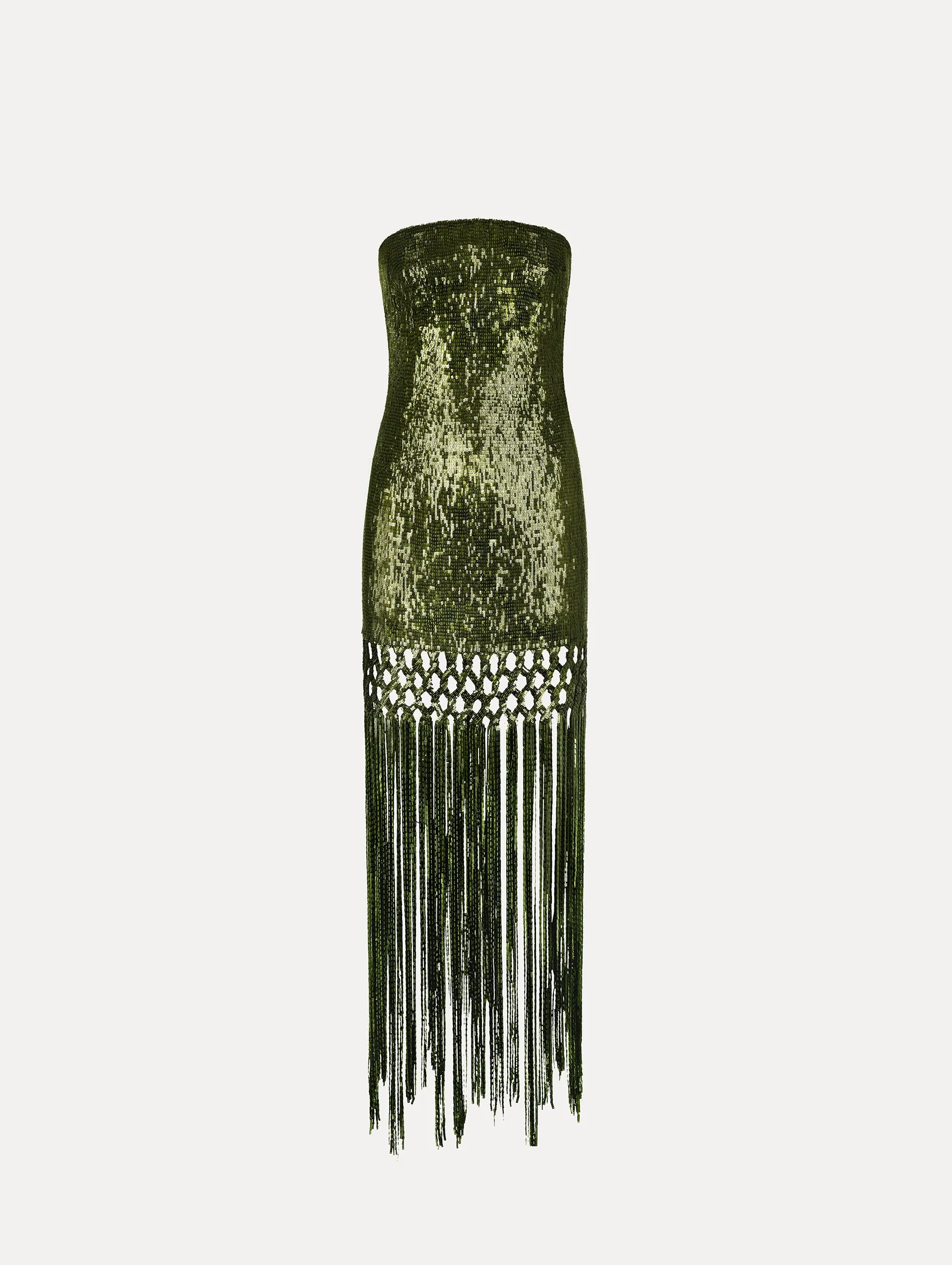 Sequin Fringe Gown sold by Oscar de la Renta