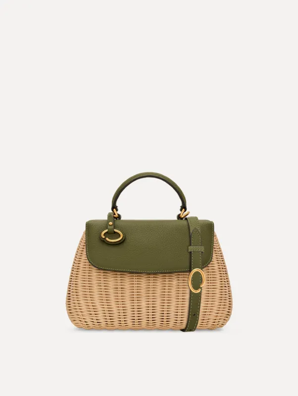 The Mini Poppy in Wicker made by Oscar de la Renta