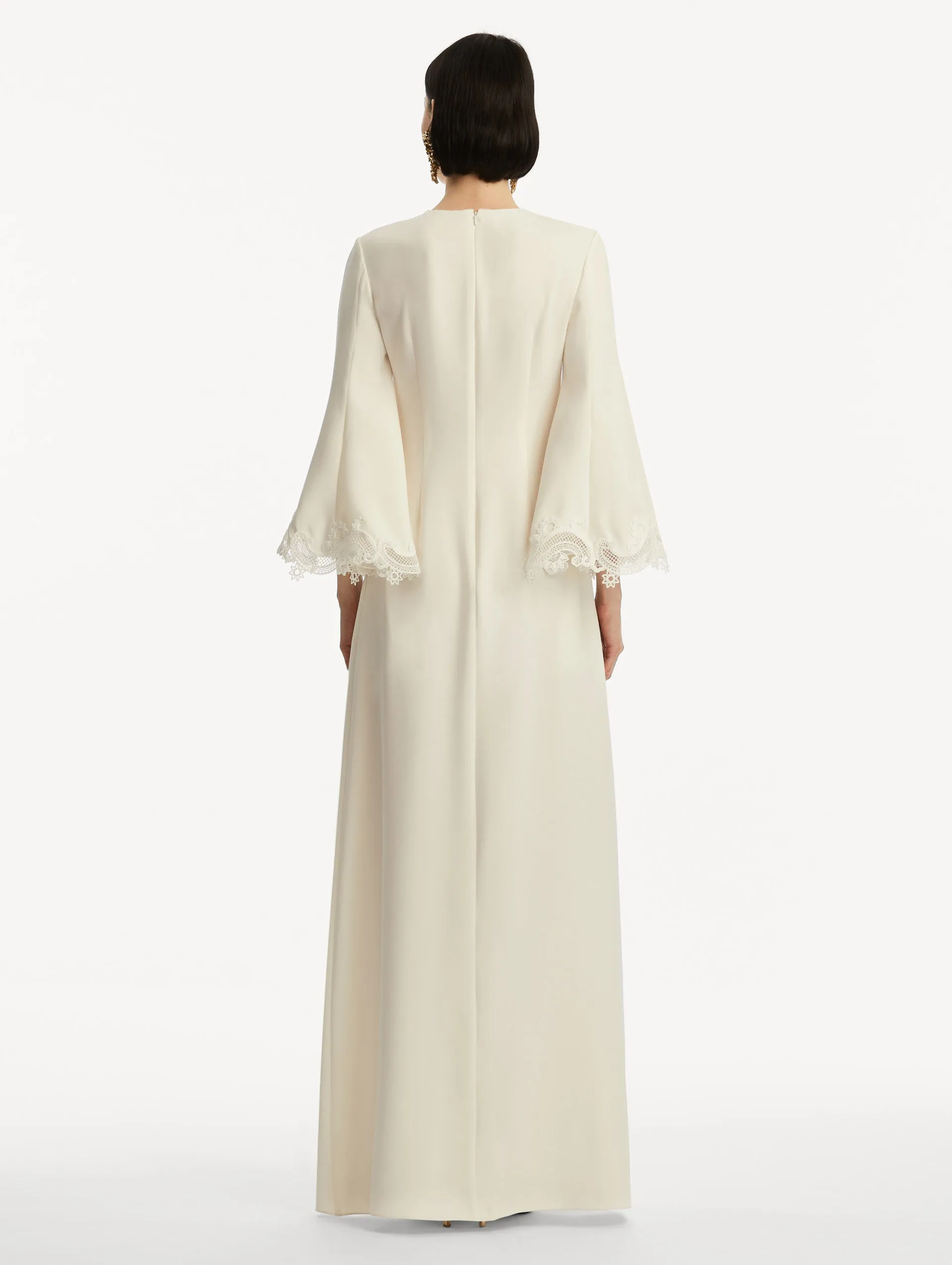 Scroll Guipure-Detailed Caftan sold by Oscar de la Renta product image thumbnail 3