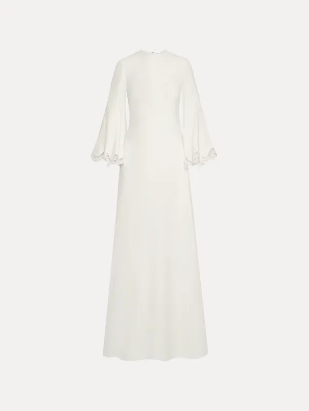 Scroll Guipure-Detailed Caftan made by Oscar de la Renta