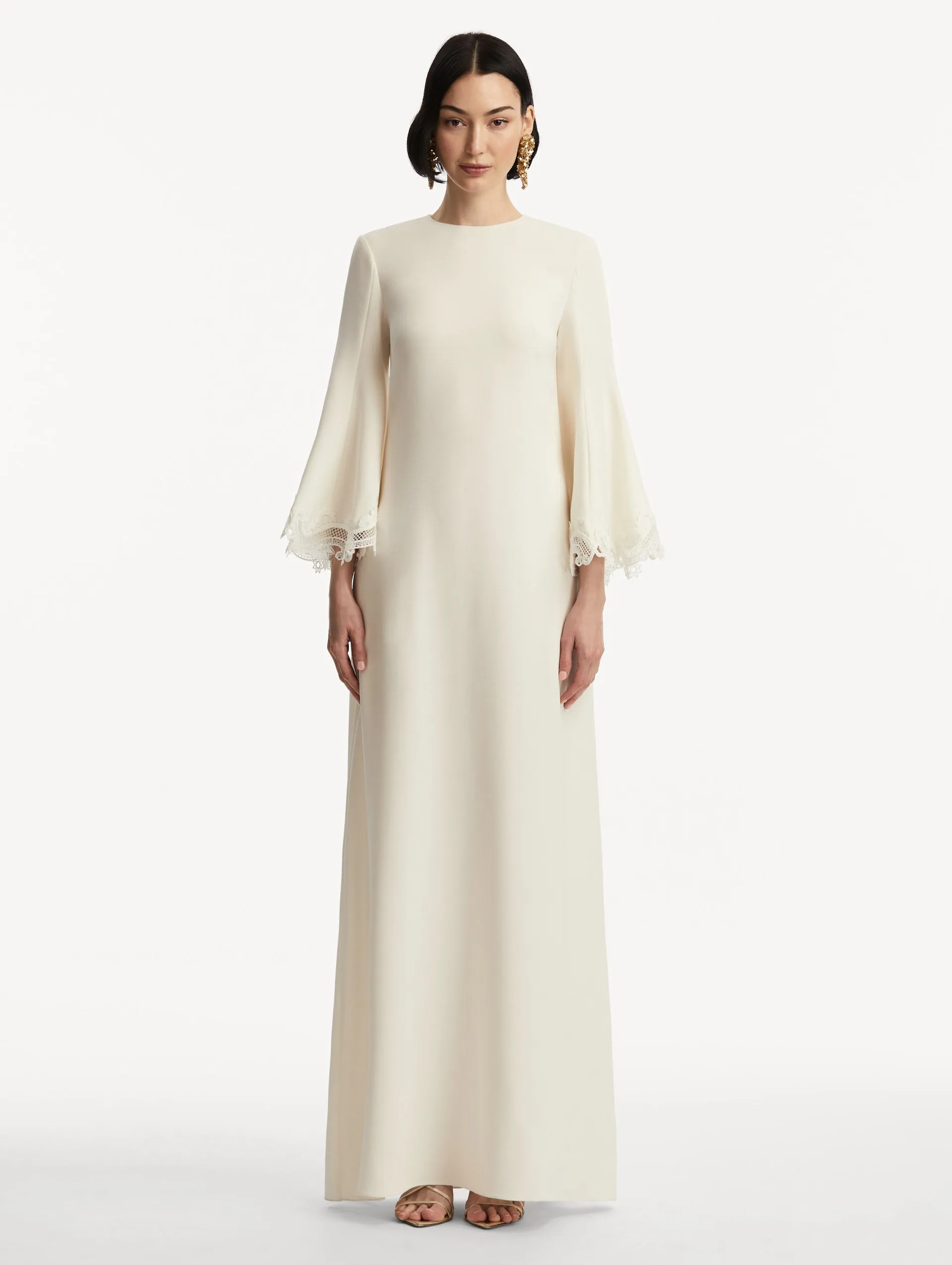 Scroll Guipure-Detailed Caftan sold by Oscar de la Renta product image thumbnail 2