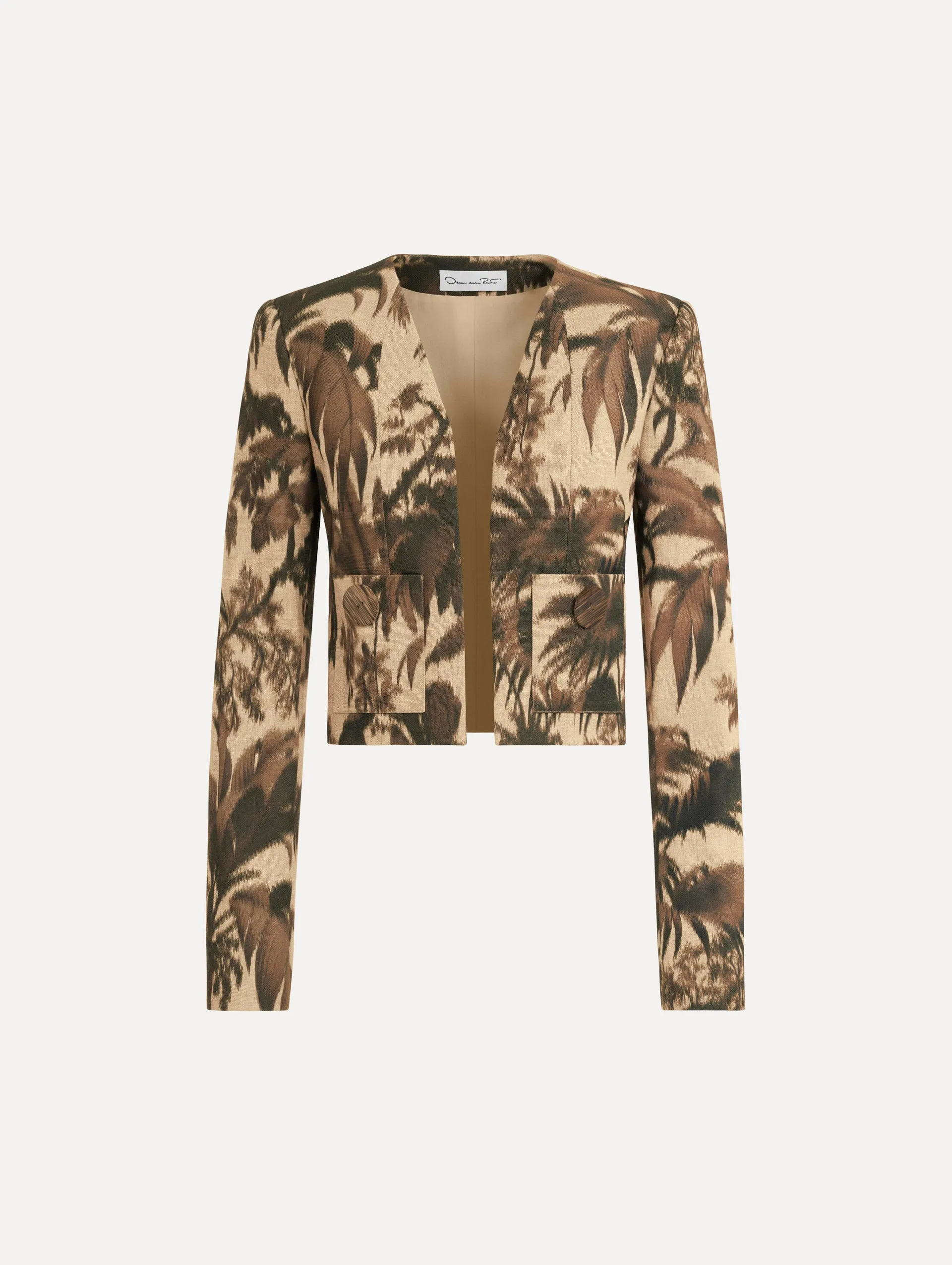 Chiné Palm Leaves Jacket sold by Oscar de la Renta
