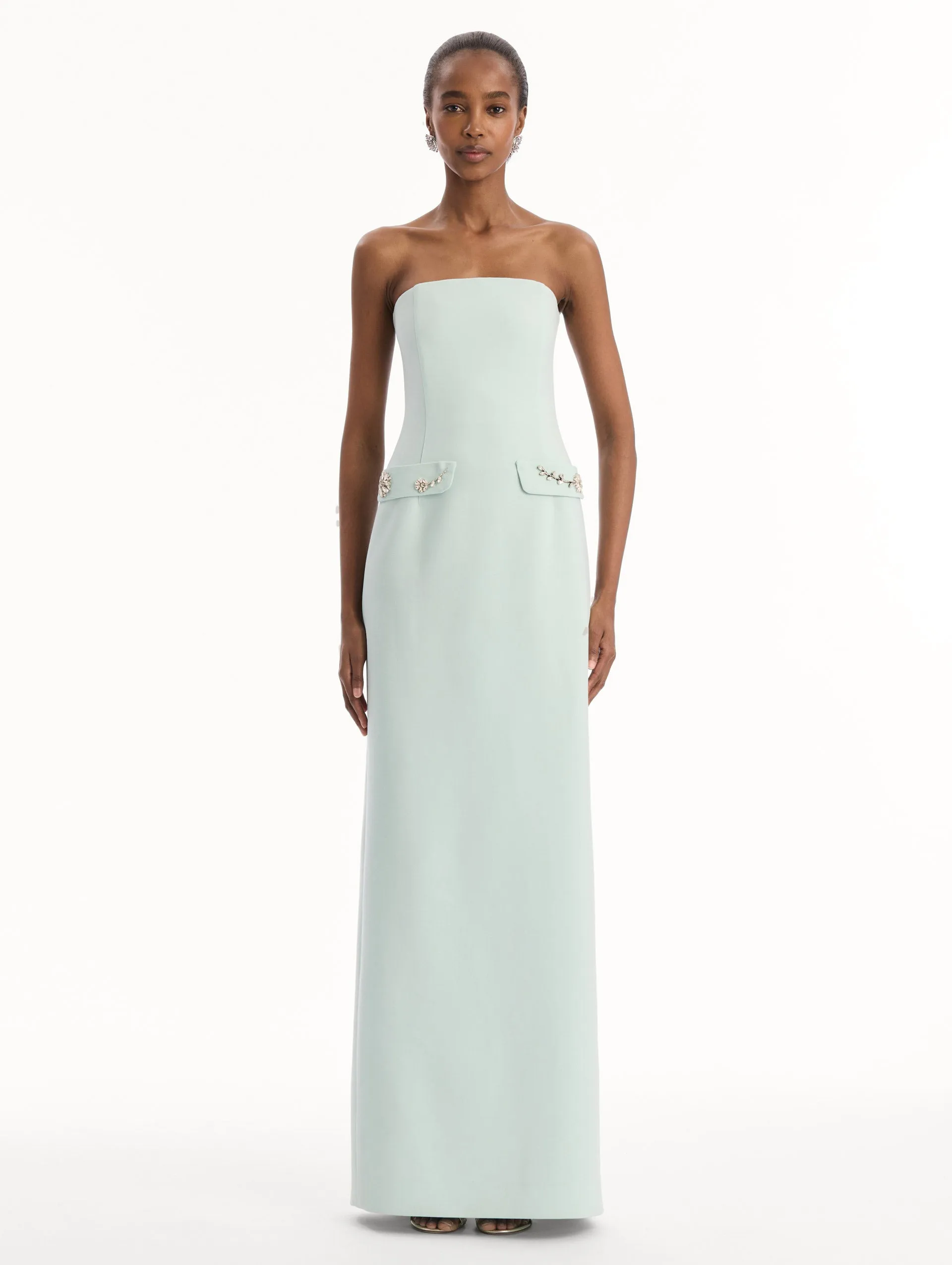 Crystal Floral Embroidered Gown sold by Oscar de la Renta product image thumbnail 4