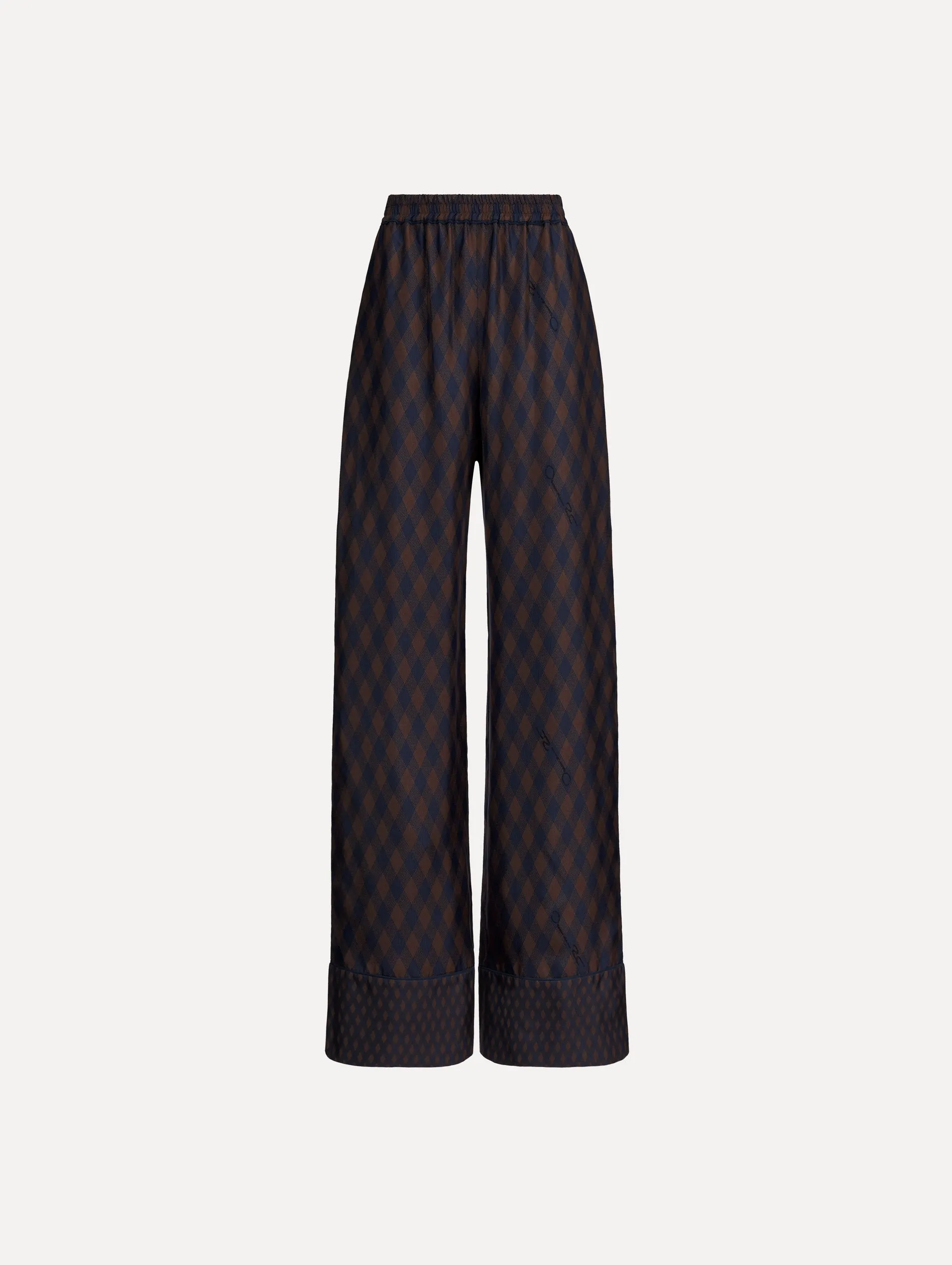 Argyle Silk Twill Wide Leg Pant sold by Oscar de la Renta