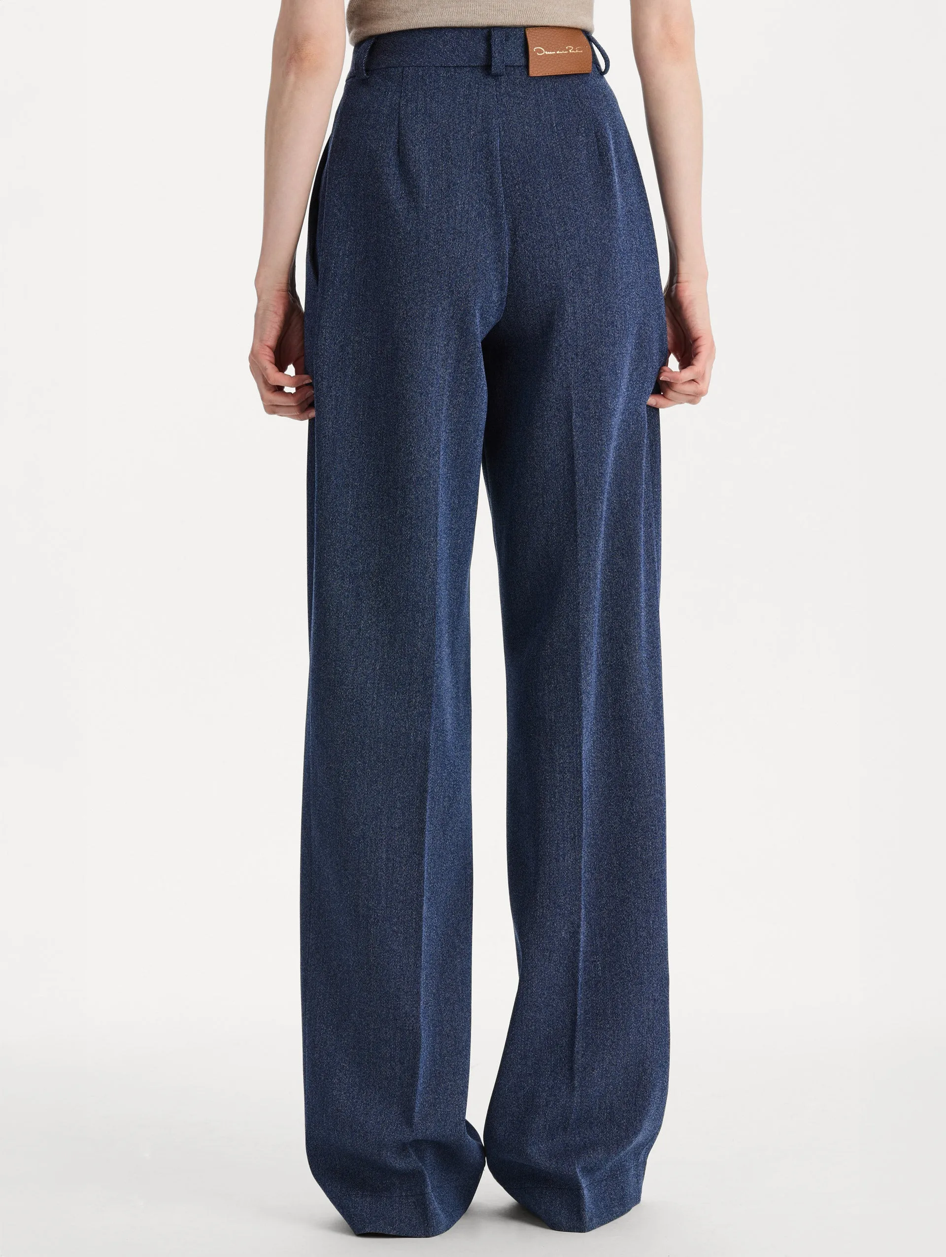 Wool Wide-Leg Pant sold by Oscar de la Renta product image thumbnail 4