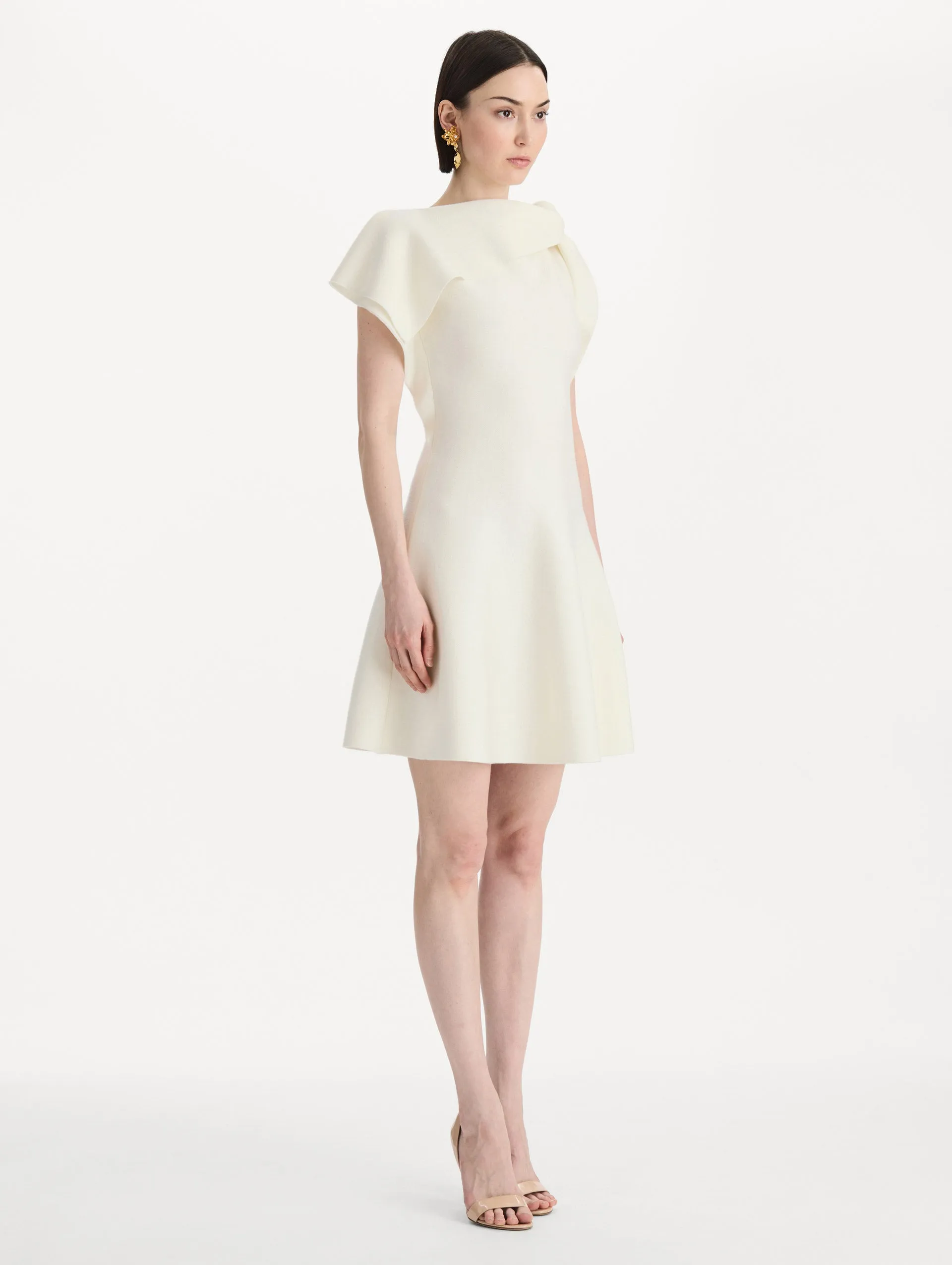 Drape-Detailed Knit Dress sold by Oscar de la Renta product image thumbnail 4