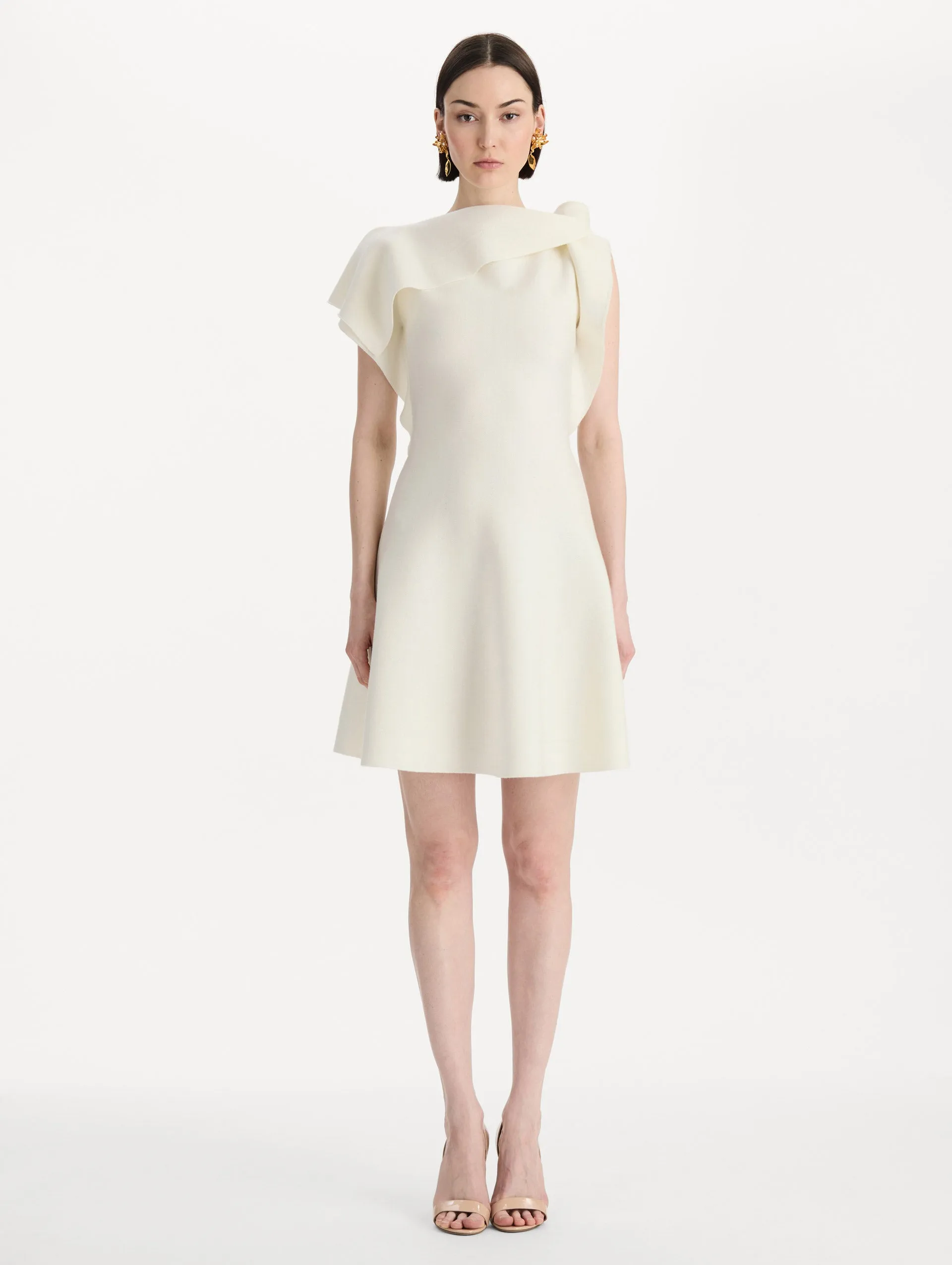 Drape-Detailed Knit Dress sold by Oscar de la Renta product image thumbnail 2