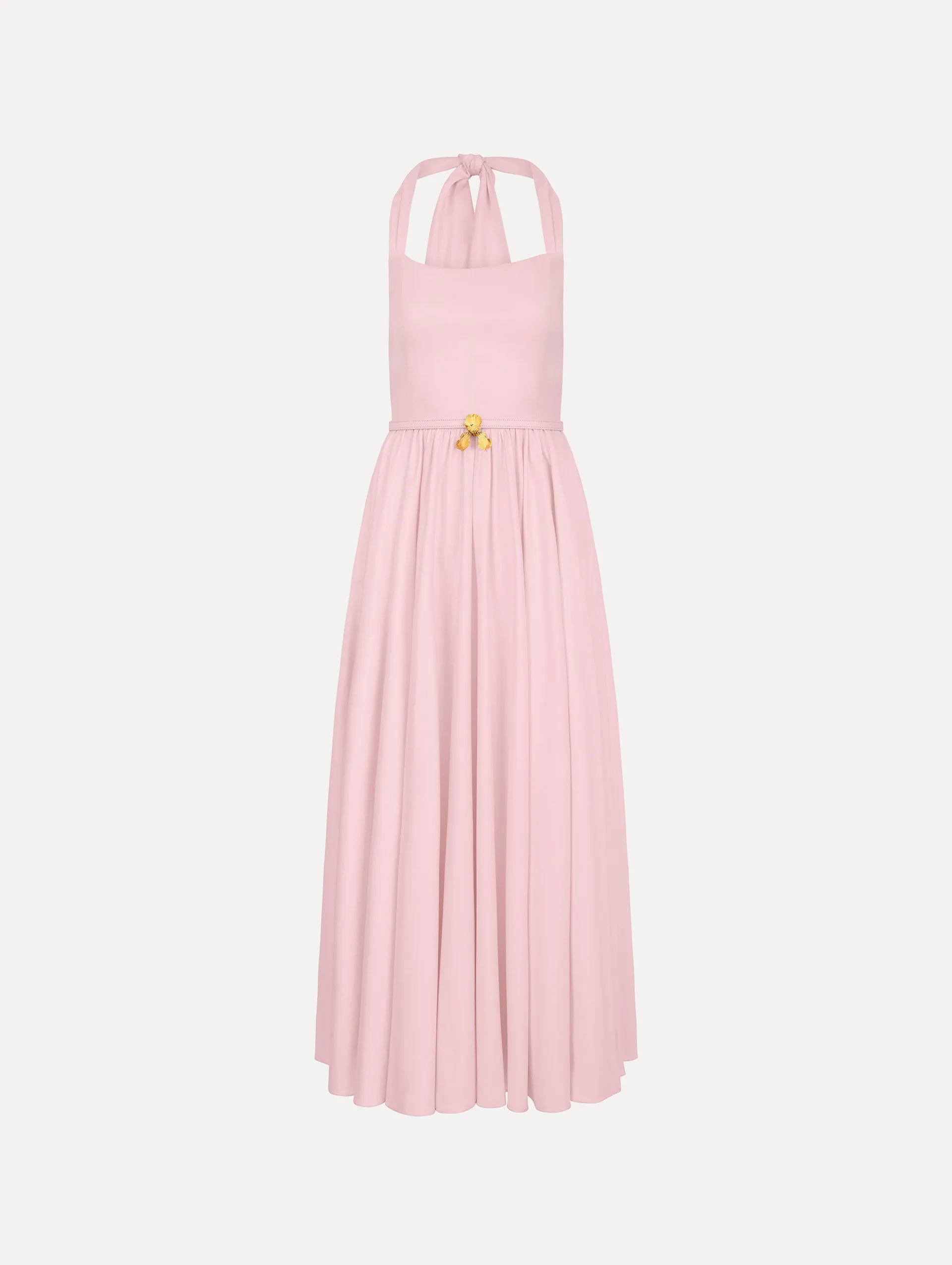 Sleeveless Stretch Cotton Poplin Sateen Day Dress sold by Oscar de la Renta