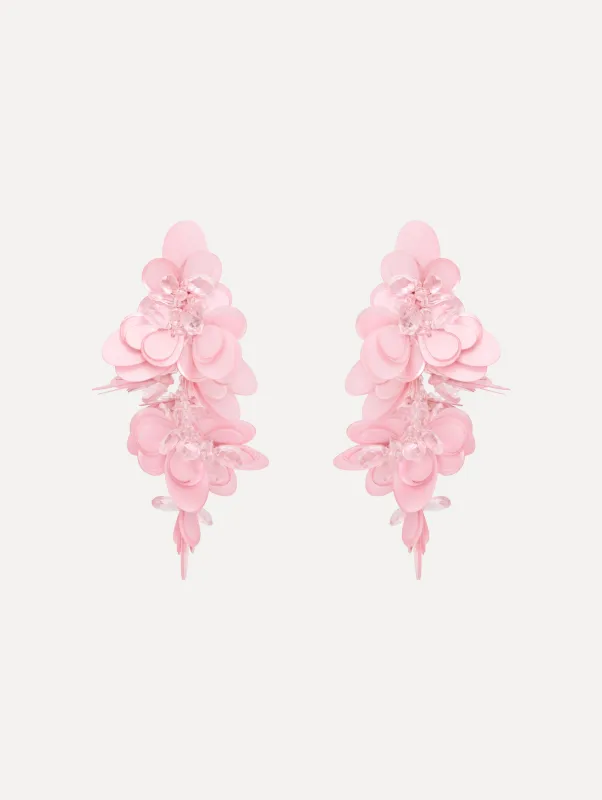 Sequin Cascade Earrings made by Oscar de la Renta