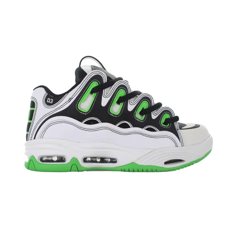 D3 2001 White/Black/Green made by Osiris