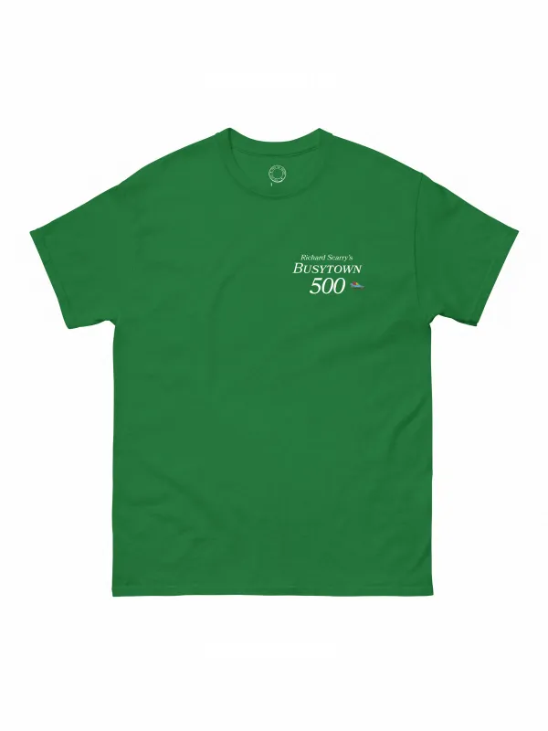 Richard Scarry: Busytown 500 (Green) Unisex T-Shirt (Print Shop) sold by Out of Print