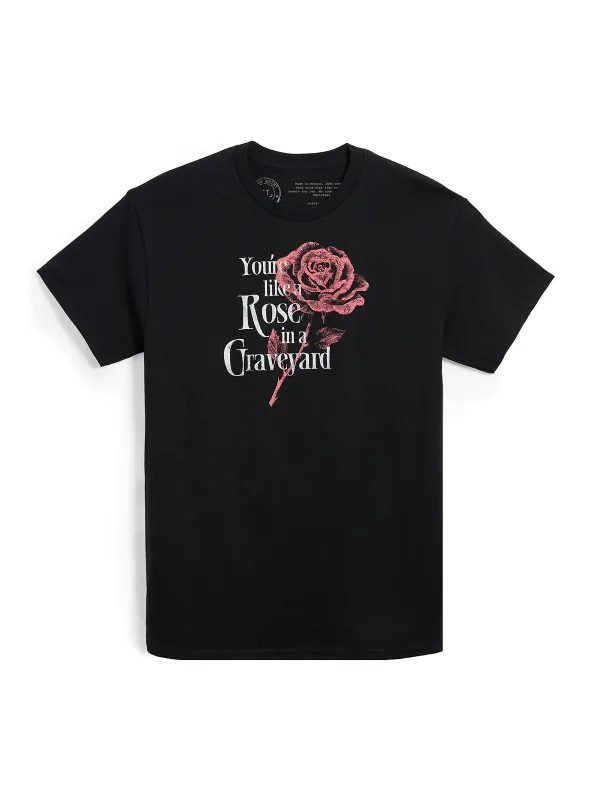 Alchemised: Rose in a Graveyard Unisex T-Shirt made by Out of Print