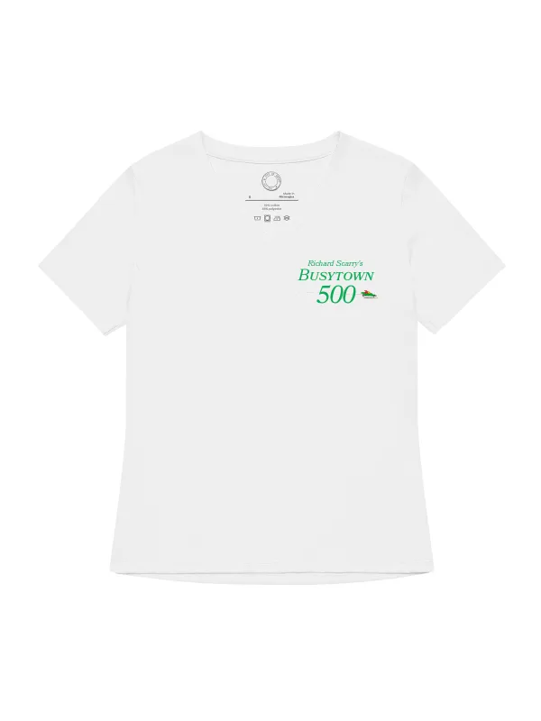 Richard Scarry: Busytown 500 Women's V-Neck T-Shirt (Print Shop) sold by Out of Print