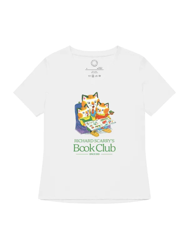 Richard Scarry: Book Club Women's V-Neck T-Shirt (Print Shop) sold by Out of Print