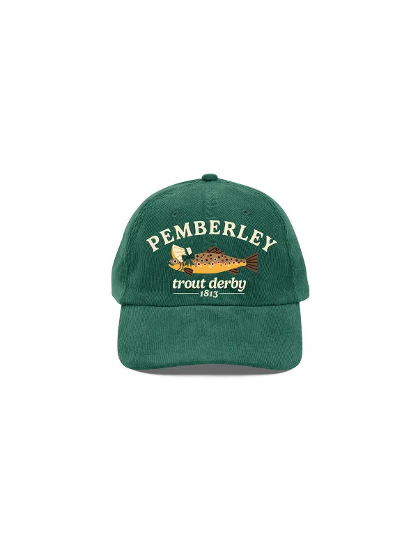 Pride and Prejudice - Pemberley Trout Derby cap made by Out of Print