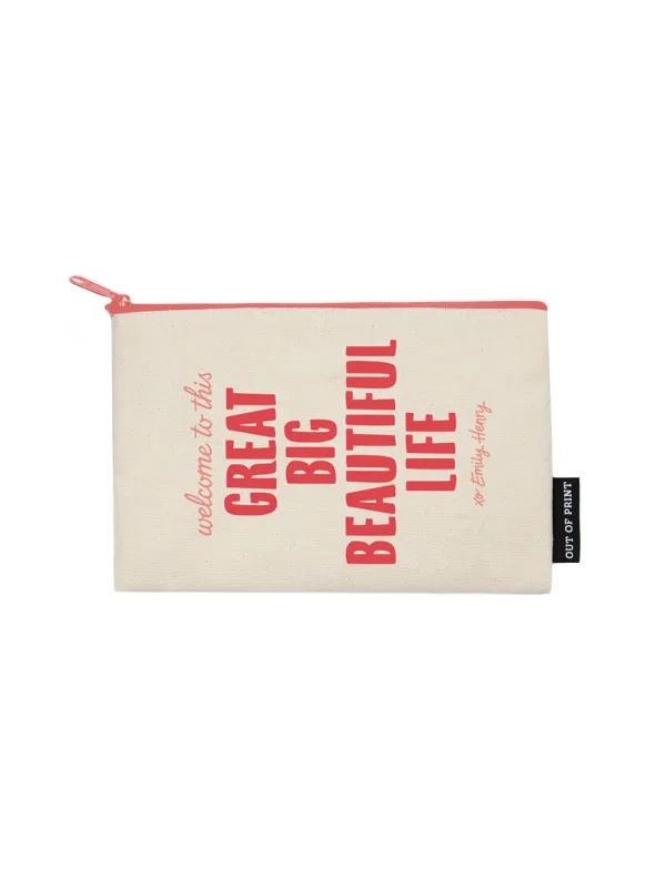 Emily Henry: Great Big Beautiful Life pouch sold by Out of Print