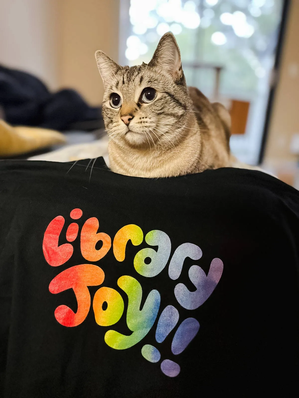 Mychal Threets: Library Joy Unisex T-Shirt (Print Shop) sold by Out of Print product image thumbnail 3