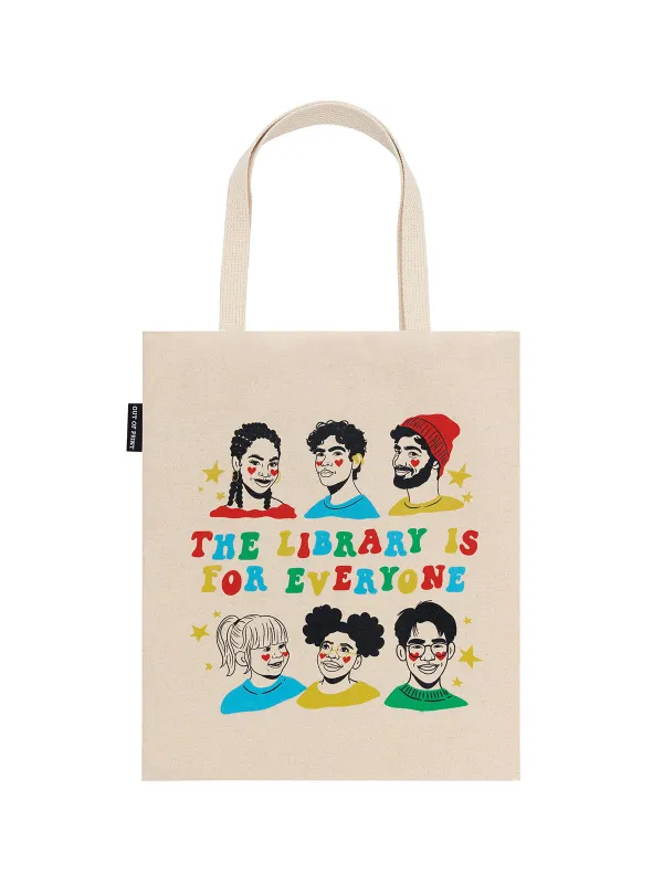 Mychal Threets: The Library is for Everyone tote bag sold by Out of Print