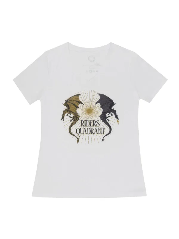 Fourth Wing: Riders Quadrant Women's V-Neck T-Shirt (Print Shop) sold by Out of Print