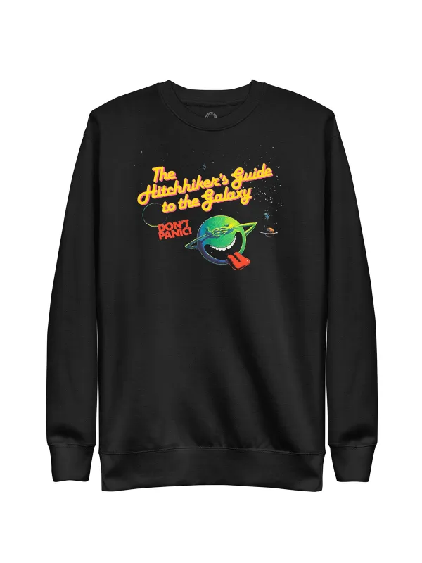 The Hitchhiker's Guide to the Galaxy Unisex Sweatshirt (Print Shop) made by Out of Print