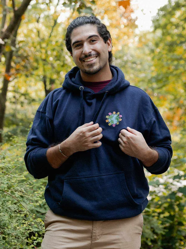 Only Planet with Books Unisex Hoodie (Print Shop) sold by Out of Print