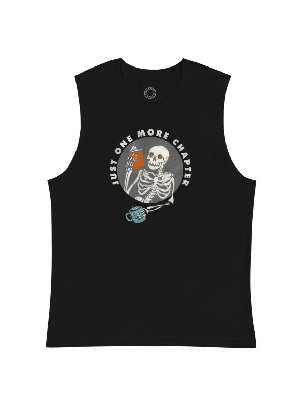 Just One More Chapter Unisex Tank Top (Print Shop) sold by Out of Print