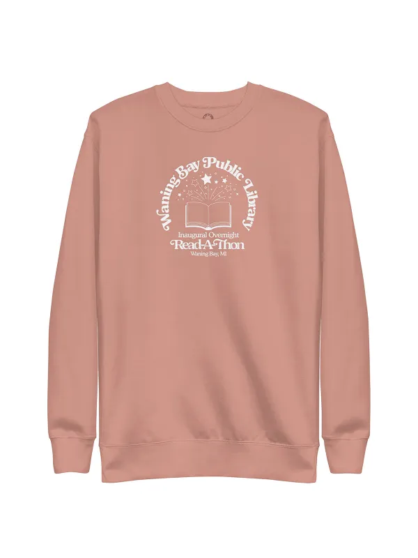 Emily Henry: Funny Story Waning Bay Public Library Embroidered Unisex Sweatshirt (Print Shop) sold by Out of Print