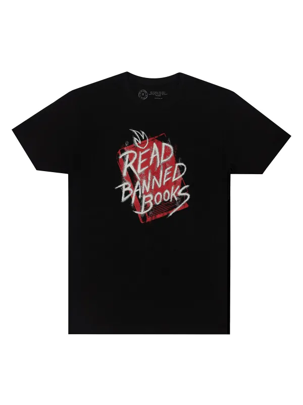 Read Banned Books Unisex T-Shirt sold by Out of Print